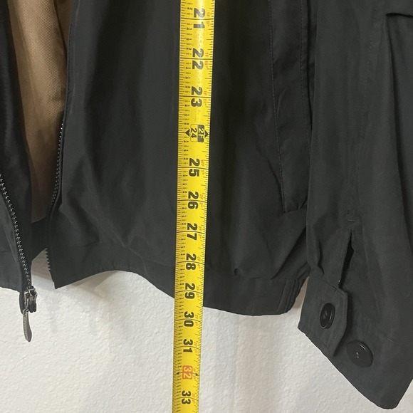 Roundtree & Yorke Men's XL Zip Up Windbreaker Jacket, Black - Picture 7 of 8